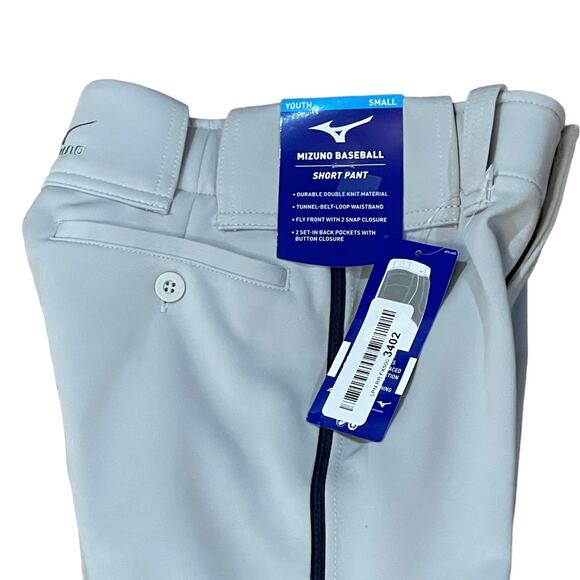 Mizuno Youth Premier Piped Short Baseball Pant Size Youth Small - Picture 6 of 10